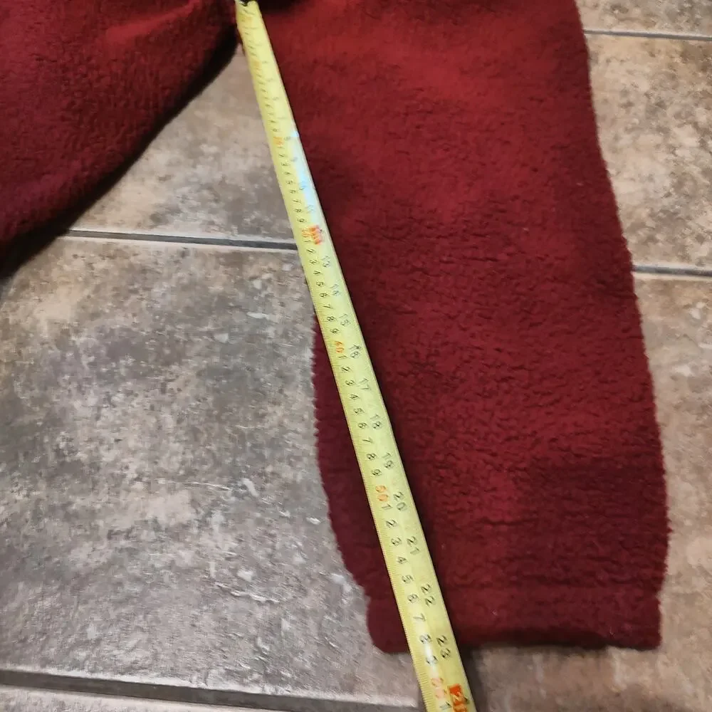 Jordan Red Fleece Pants Size L Large Sweatpants Vintage